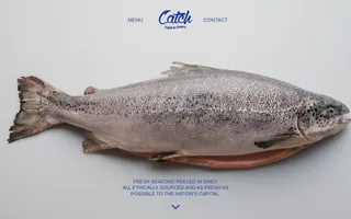 Catch Fish & Chips homepage website preview