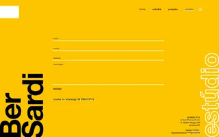 Ber Sardi - Estúdio homepage website preview