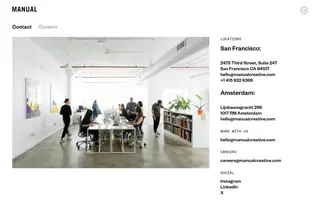 Manual homepage website preview