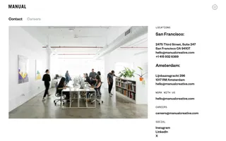 Manual homepage website preview