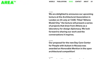 Areaoffice homepage website preview