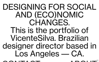 Vicente Silva homepage website preview