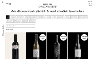 Weingut Hannes Reeh homepage website preview