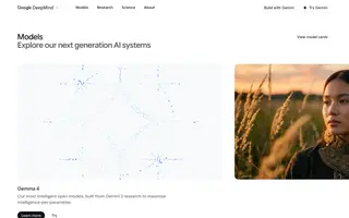 Gemini homepage website preview