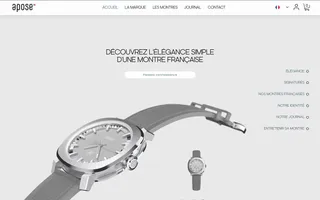 Apose homepage website preview