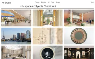 RF Studio homepage website preview