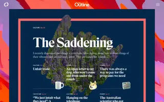 The Outline homepage website preview