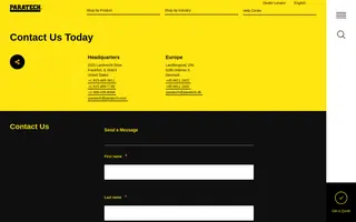 Paratech homepage website preview