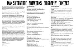 Max Siedentopf homepage website preview