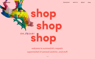 Summerkid homepage website preview