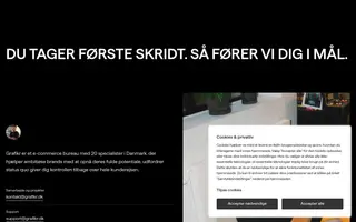 Grafikr homepage website preview