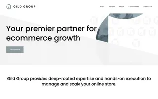Gild Group homepage website preview