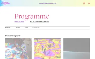 Normandie Impressioniste homepage website preview