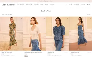 Ulla Johnson homepage website preview