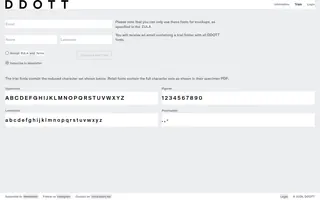 DDOTT homepage website preview