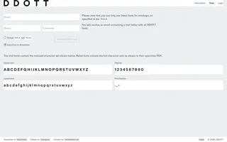 DDOTT homepage website preview