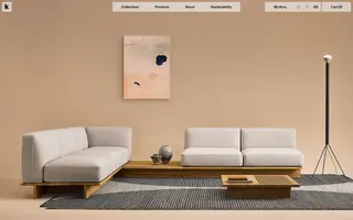 Koru homepage website preview
