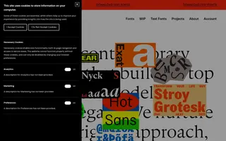 Hot Type homepage website preview
