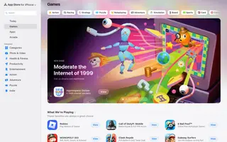 App Store homepage website preview