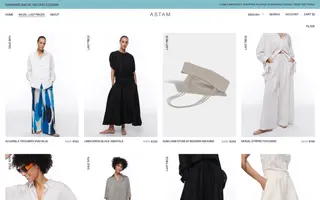 ASTAM homepage website preview