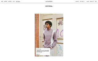 Autograph homepage website preview