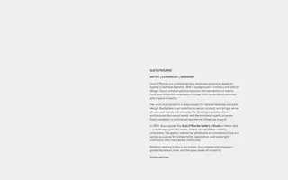 Suzy O'Rourke homepage website preview