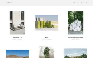 Tudor Prisăcariu homepage website preview