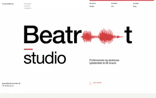 Beatroot Studio homepage website preview