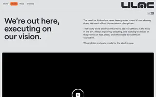 Lilac homepage website preview