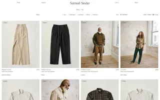 Samuel Snider homepage website preview