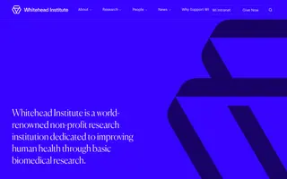 Whitehead Institute homepage website preview