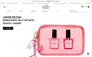 The Organic Store homepage website preview