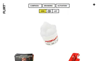 FLIRT homepage website preview