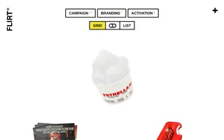 FLIRT homepage website preview