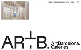 ArtBarcelona homepage website preview