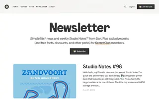 SimpleBits homepage website preview