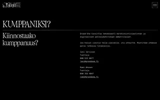 Grand One homepage website preview