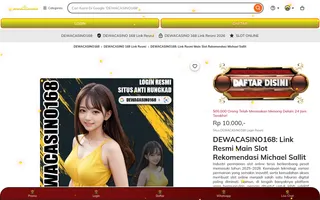 DEWACASINO168 homepage website preview