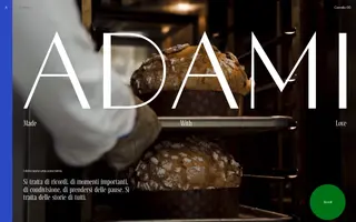Pasticceria Adami homepage website preview