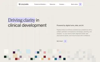 Unlearn homepage website preview