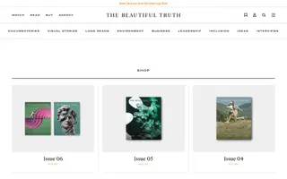The Beautiful Truth homepage website preview