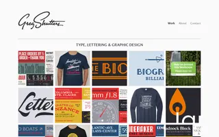 Greg Shutters homepage website preview