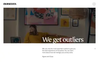 Ourselves homepage website preview