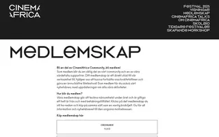 CinemAfrica homepage website preview