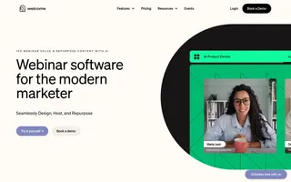 Welcome homepage website preview