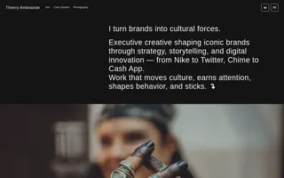Thierry Ambraisse homepage website preview