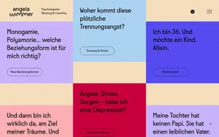 Angela Wimmer homepage website preview