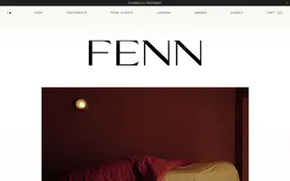 Fenn homepage website preview
