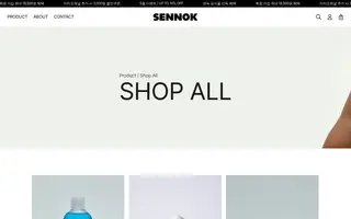 Sennok homepage website preview