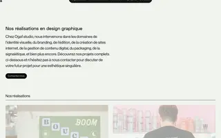 Ogaf Studio homepage website preview